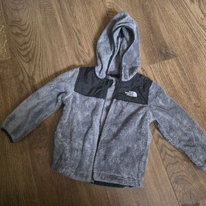 Baby North Face Gray Fleece Hoodie 18-24 Months